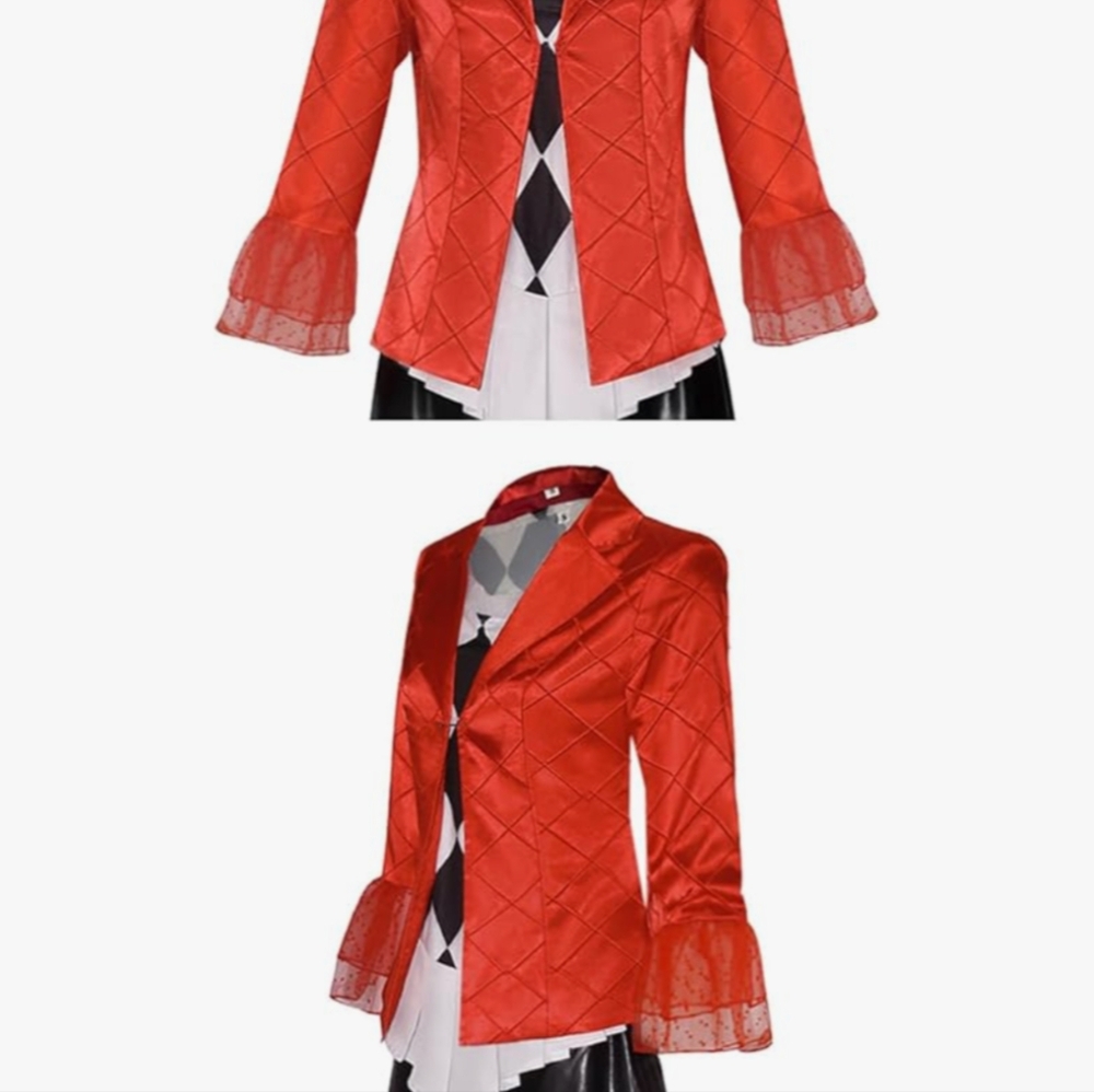 Women's Harley Quinn a.k.a Lee Quinzel Inspired Cosplay Halloween Clown Costume - Picture 5 of 12